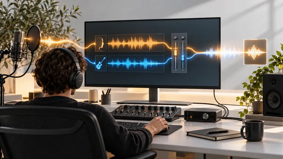 Audio workflow reference screen